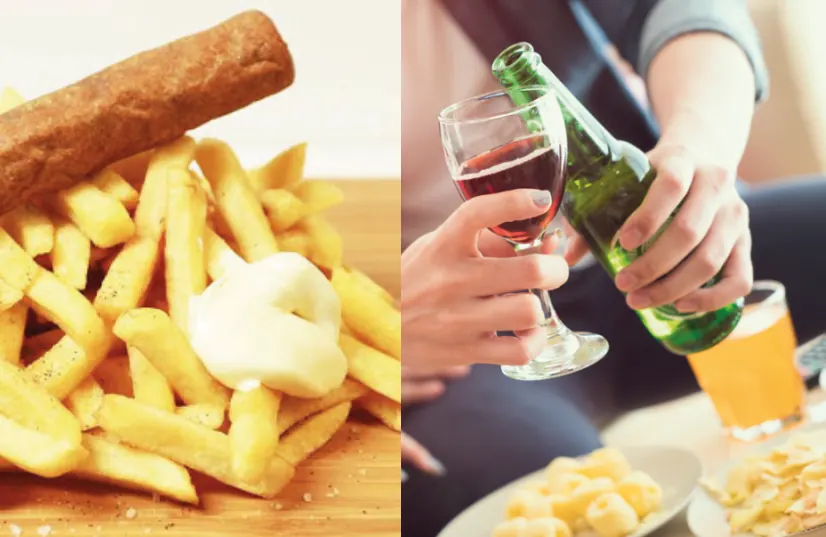 Frietjes, frikandel en drankjes